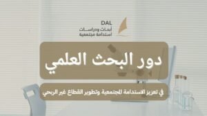 دور البحث العلمي في تعزيز الاستدامة المجتمعية وتطوير القطاع غير الربحي