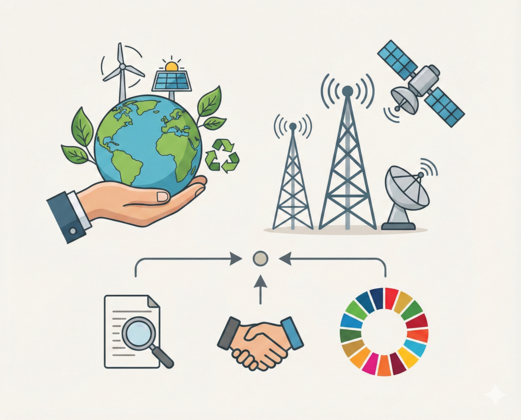 المساهمة في تقرير BOND الوطني للمسؤولية الاجتماعية والتنمية المستدامة – قطاع الاتصالات